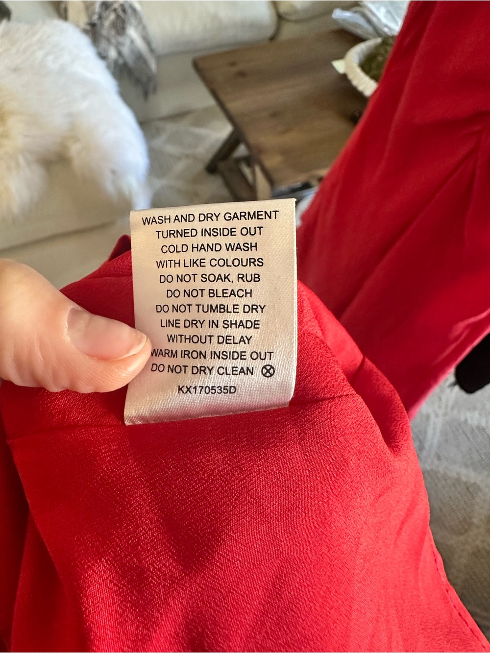 Keepsake Red Flowy Dress S - Picture 11 of 11